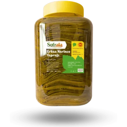 Tokat Erbaa Salamura Üzüm Yaprağı (Dolmalık Asma Bağ Yaprağı)